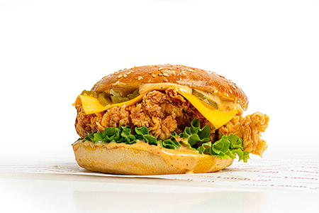 Spicy chicken burger 
